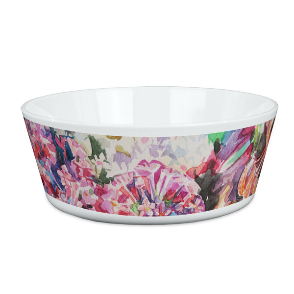Custom Watercolor Floral Kid's Bowl