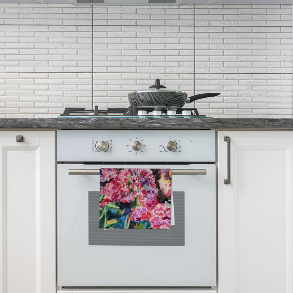 Watercolor Floral Kitchen Towel - Poly Cotton - Lifestyle