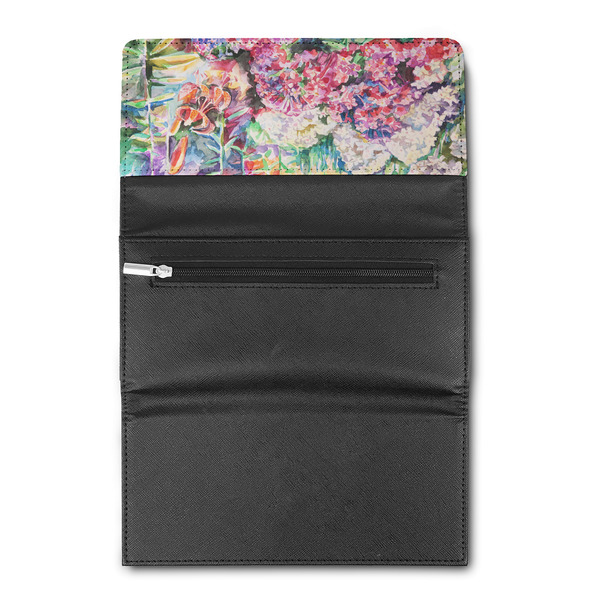 Watercolor Floral Ladies Wallet (Open)