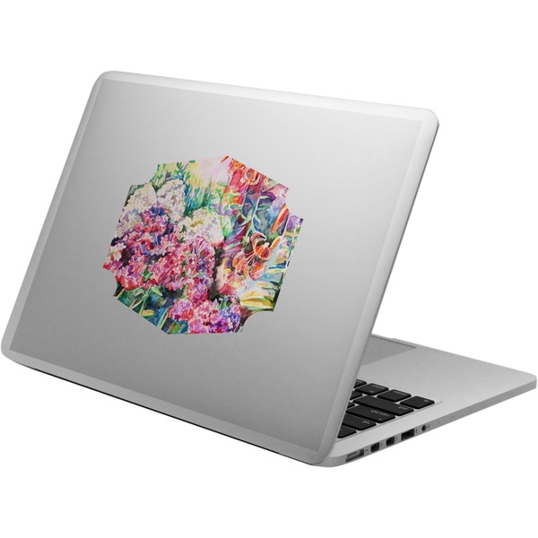 Custom Watercolor Floral Laptop Decal