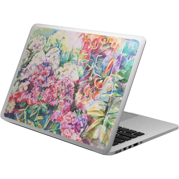 Custom Watercolor Floral Laptop Skin - Custom Sized