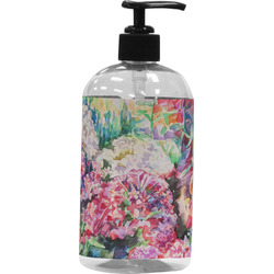 Watercolor Floral Plastic Soap / Lotion Dispenser