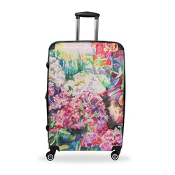Watercolor Floral Suitcase - 28" Large - Checked