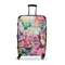 Watercolor Floral Suitcase - 28" Large - Checked