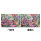 Watercolor Floral Large Zipper Pouch Approval (Front and Back)