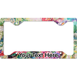 Watercolor Floral License Plate Frame - Style C