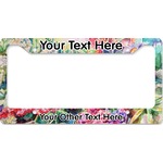 Watercolor Floral License Plate Frame - Style B