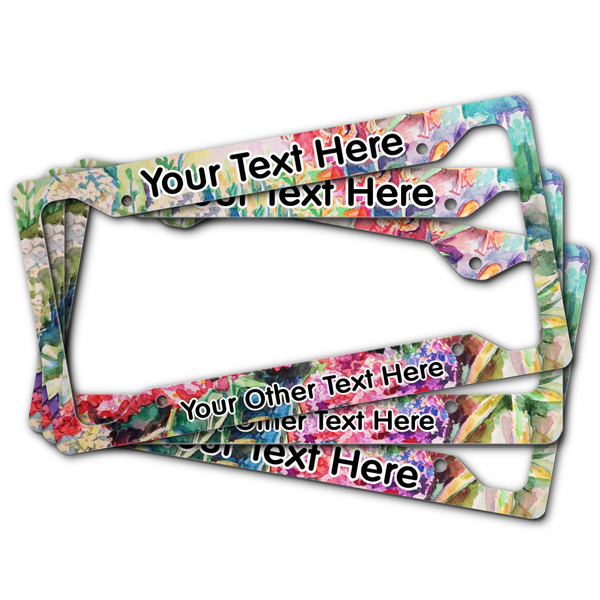Watercolor Floral License Plate Frames - (PARENT MAIN)