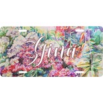 Watercolor Floral Front License Plate