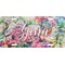 Watercolor Floral License Plate