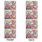 Watercolor Floral Linen Placemat - APPROVAL Set of 4 (double sided)
