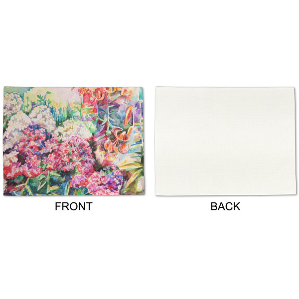 Watercolor Floral Linen Placemat - APPROVAL Single (single sided)