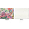 Watercolor Floral Linen Placemat - APPROVAL Single (single sided)