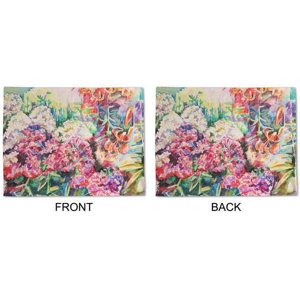 Watercolor Floral Linen Placemat - APPROVAL (double sided)