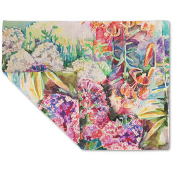 Watercolor Floral Double-Sided Linen Placemat - Single