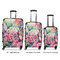Watercolor Floral Luggage Bags all sizes - With Handle
