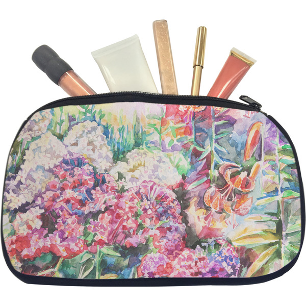 Watercolor Floral Makeup Bag Medium