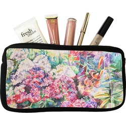 Watercolor Floral Makeup / Cosmetic Bag - Small
