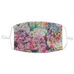 Watercolor Floral Adult Cloth Face Mask - XLarge