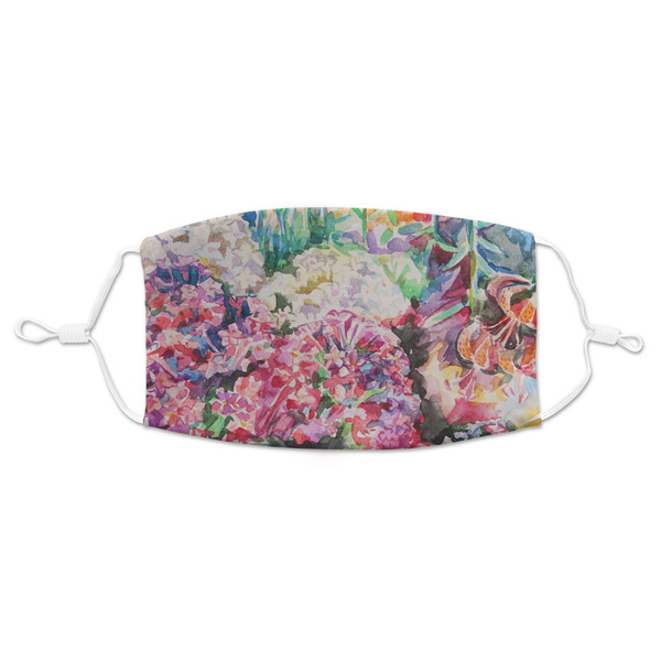 Custom Watercolor Floral Adult Cloth Face Mask - Standard