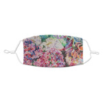 Watercolor Floral Kid's Cloth Face Mask - Standard