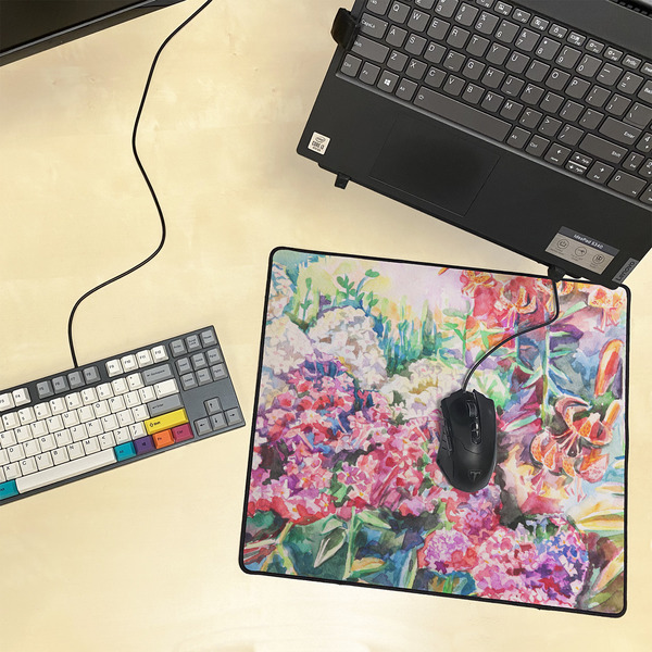 Watercolor Floral Medium Gaming Mats - LIFESTYLE