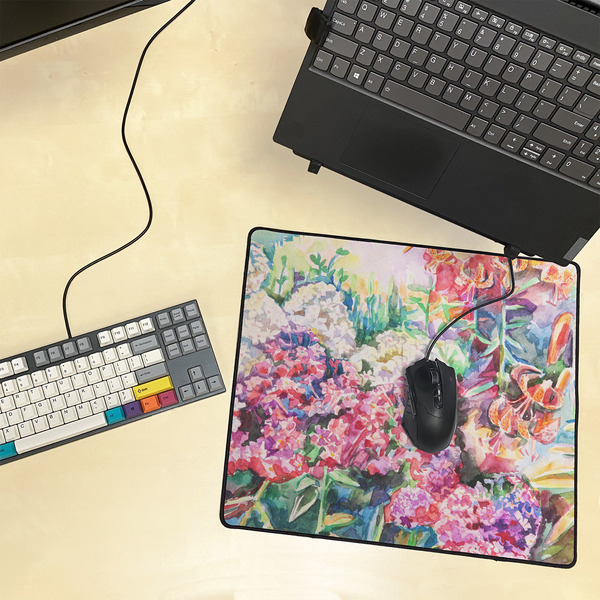 Watercolor Floral Medium Gaming Mats - LIFESTYLE
