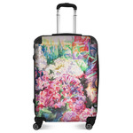 Watercolor Floral Suitcase - 24" Medium - Checked