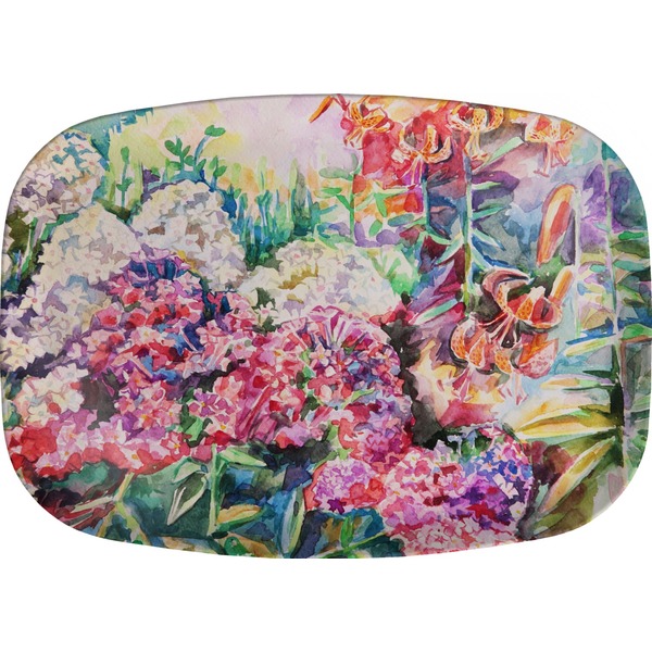 Custom Watercolor Floral Melamine Platter