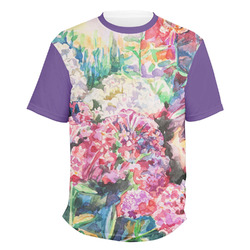 Watercolor Floral Men's Crew T-Shirt
