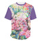 Watercolor Floral Men's Crew Neck T Shirt Medium - Main