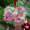 Watercolor Floral Metal Benilux Ornament - Lifestyle