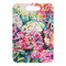 Watercolor Floral Metal Luggage Tag - Front Without Strap