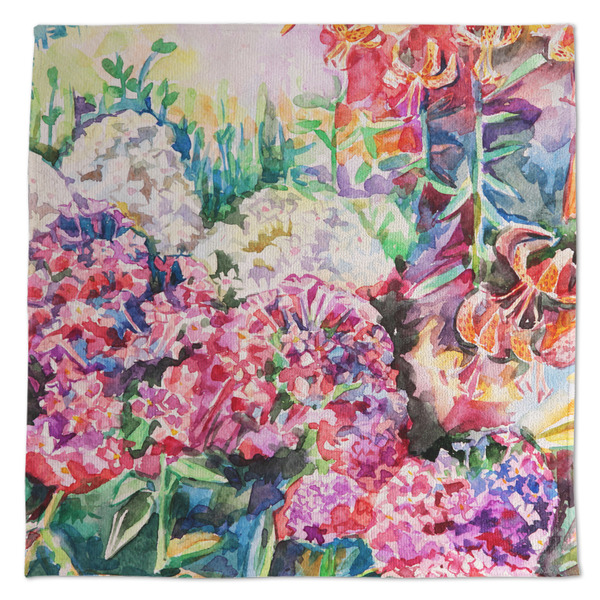 Custom Watercolor Floral Microfiber Dish Towel