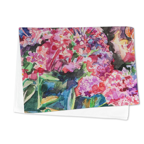 Watercolor Floral Microfiber Dish Towel - FOLDED HALF