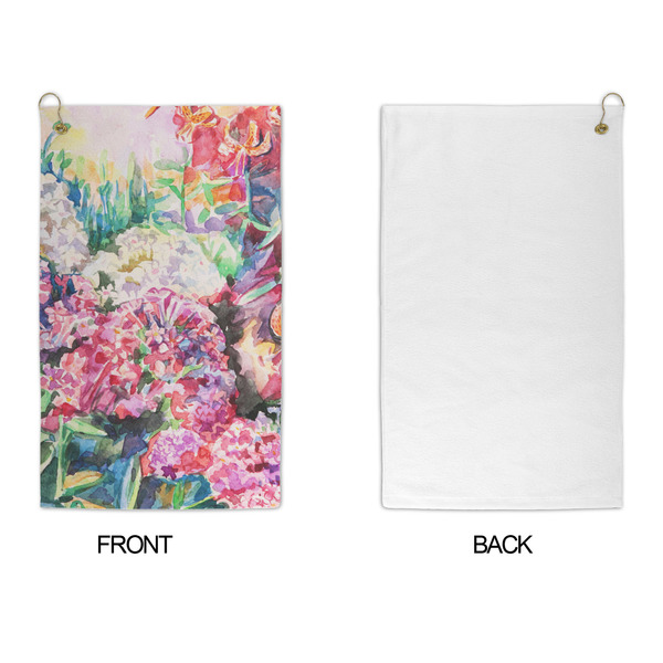 Watercolor Floral Microfiber Golf Towels - APPROVAL