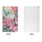 Watercolor Floral Microfiber Golf Towels - APPROVAL