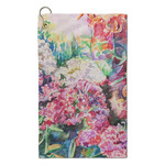 Watercolor Floral Microfiber Golf Towel - Small