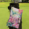 Watercolor Floral Microfiber Golf Towels - LIFESTYLE