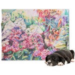 Watercolor Floral Dog Blanket - Regular