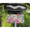 Watercolor Floral Mini License Plate on Bicycle - LIFESTYLE Two holes