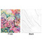 Watercolor Floral Minky Blanket - 50"x60" - Single Sided - Front & Back