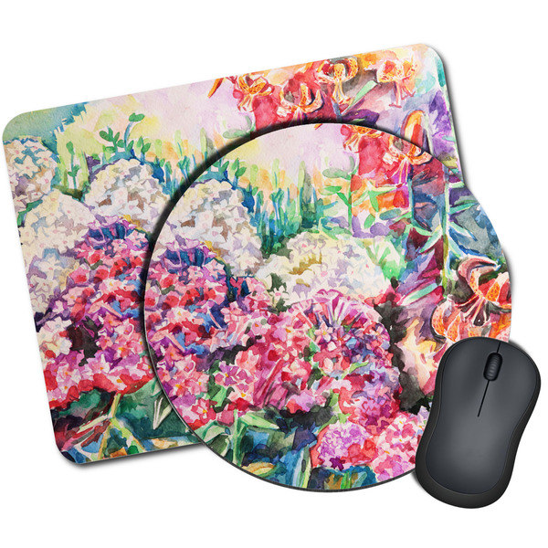 Custom Watercolor Floral Mouse Pad