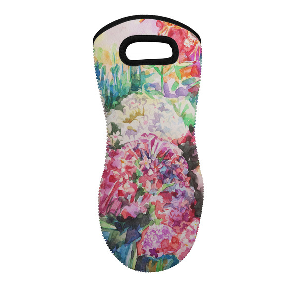 Custom Watercolor Floral Neoprene Oven Mitt