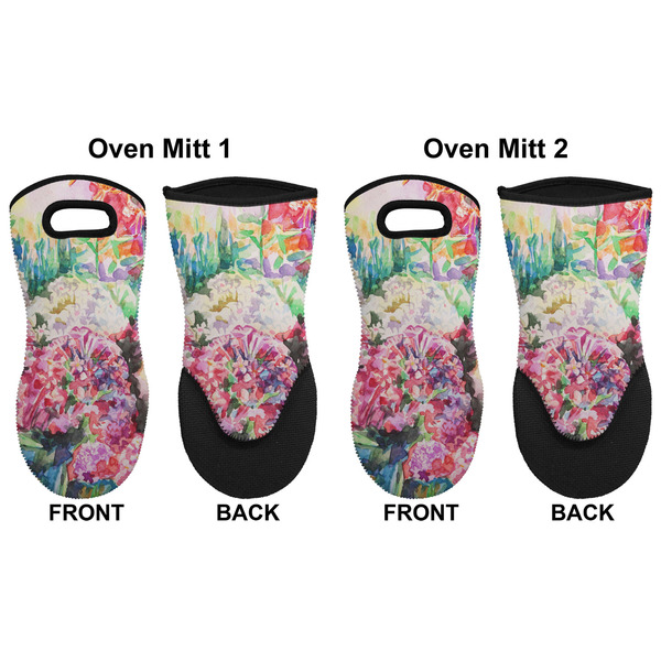 Watercolor Floral Neoprene Oven Mitt - Set of 2 - Approval