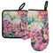 Watercolor Floral Left Oven Mitt & Pot Holder Set