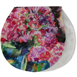 Watercolor Floral Burp Pad - Velour
