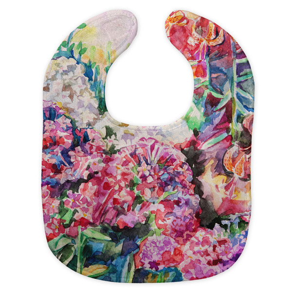 Watercolor Floral New Bib Flat Approval