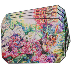 Watercolor Floral Dining Table Mat - Octagon