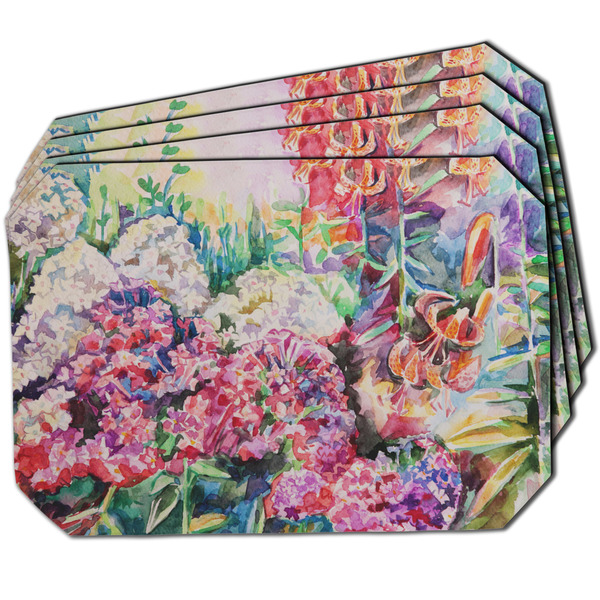 Custom Watercolor Floral Dining Table Mat - Octagon